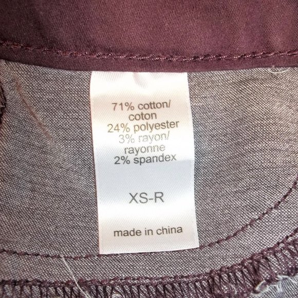 Maurices Womens Jeggings Jeans Size XS-R Straight Leg Casual Streetwear Purple - Picture 4 of 5